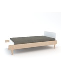 River Twin Bed White/Birch